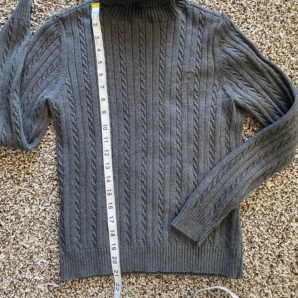Izod Turtle Neck Rib-Knit Sweater - Picture 4 of 5